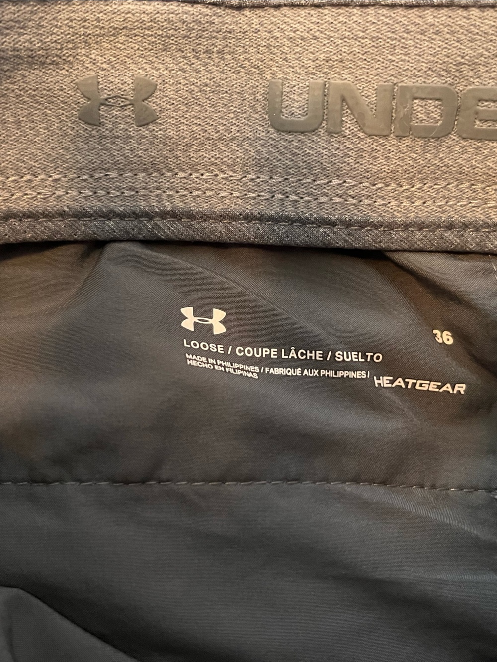 Under Armour Gray Mesh-Texture Athletic Shorts